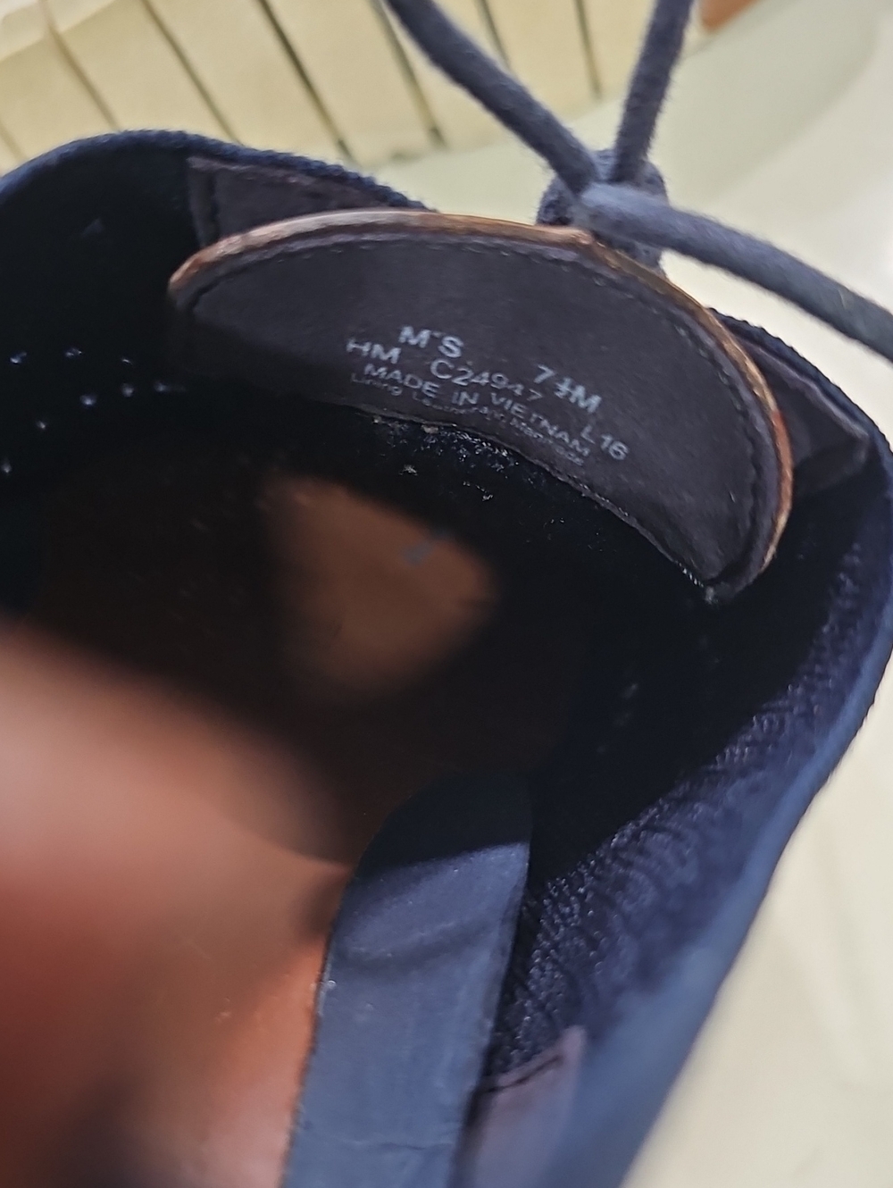 Cole Haan Zero Grand Men's Dress Shoes, Size 7.5, Navy Blue, Excellent Condition - Picture 6 of 6